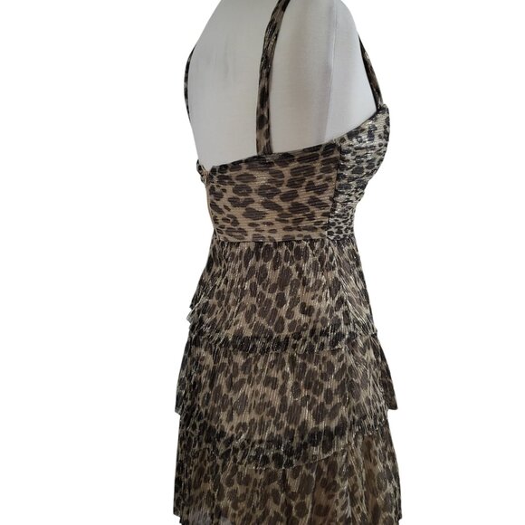 Emeral Sundae Juniors' Animal Printed Cutout Short Fit & Flare‎ Dress size M - Picture 4 of 5